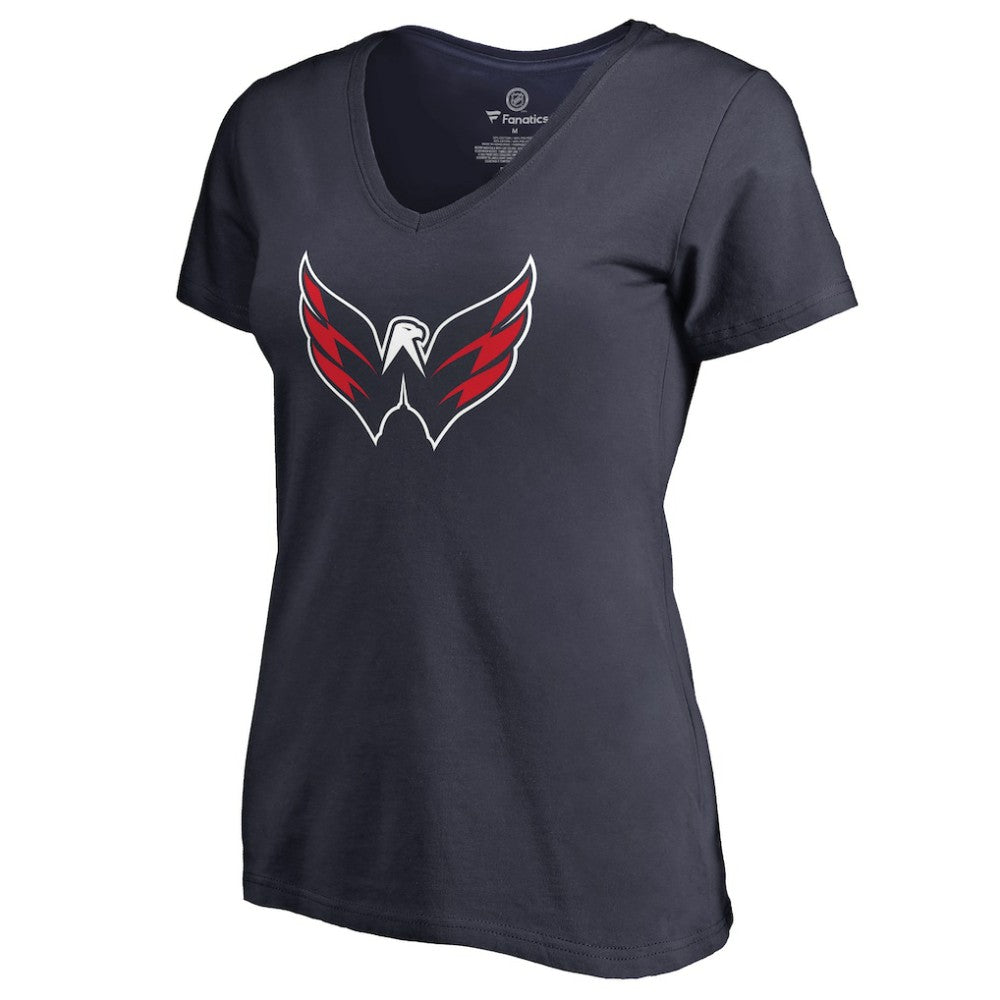 Washington Capitals Women's Primary Logo T-Shirt - Navy - NHL