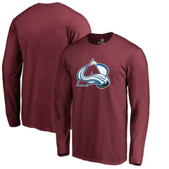 Colorado Avalanche Primary Logo 2 Long Sleeve T-Shirt - Maroon - NHL