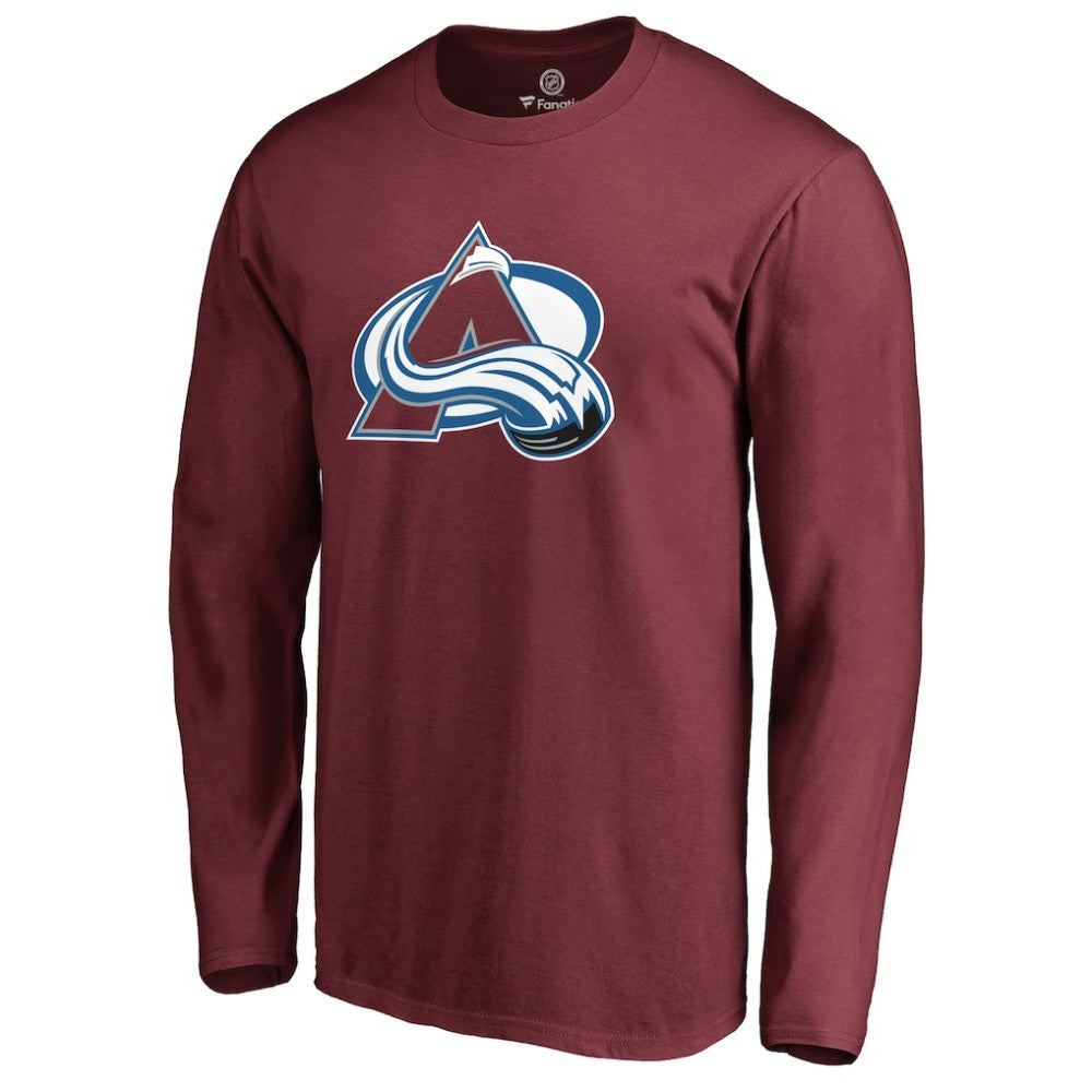 Colorado Avalanche Primary Logo 2 Long Sleeve T-Shirt - Maroon - NHL