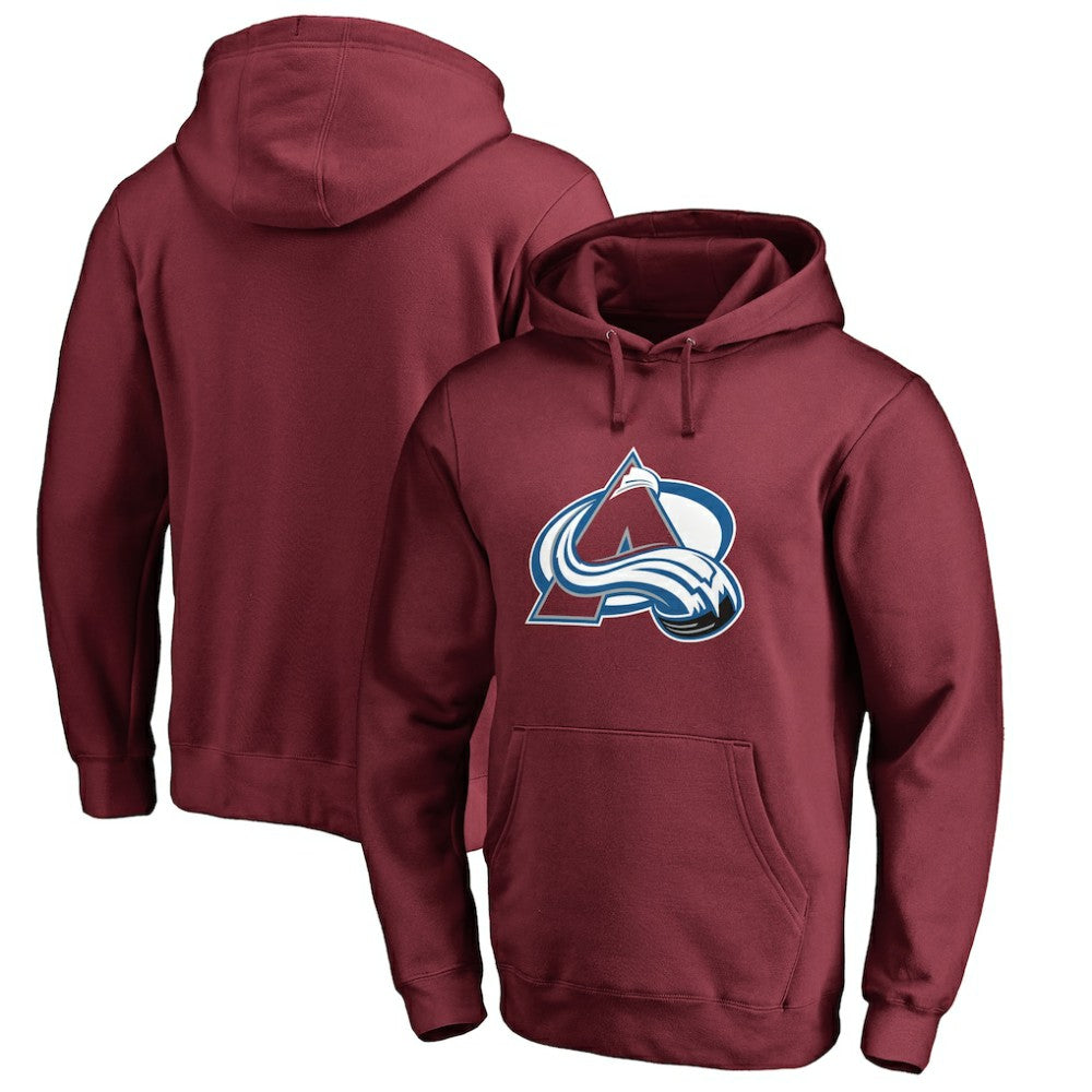 Colorado Avalanche Primary Logo Pullover Hoodie II - Burgundy - NHL