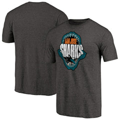 San Jose Sharks Hometown Collection Chomp Tri-Blend T-Shirt - Black - NHL