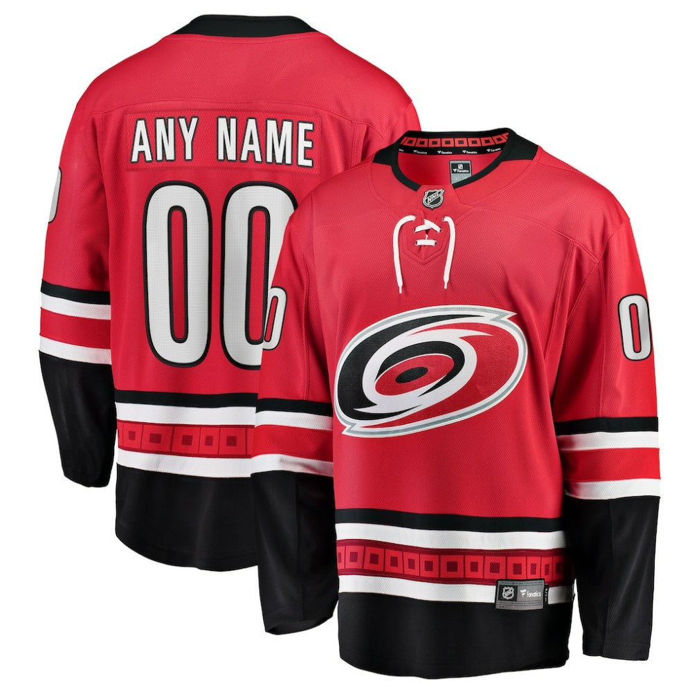 Carolina Hurricanes Fanatics Alternate Breakaway Custom Jersey - Red - NHL