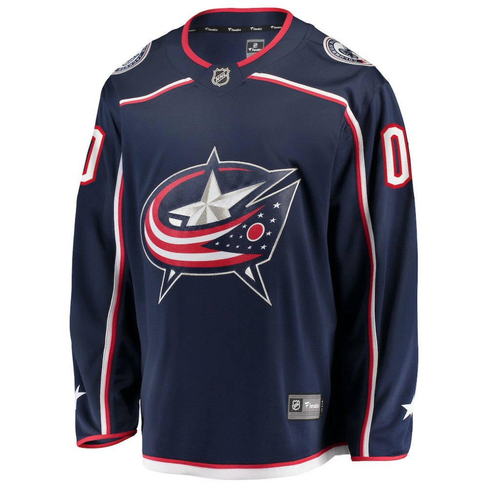 Columbus Blue Jackets Fanatics Home Breakaway Custom Jersey - Navy - NHL