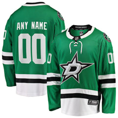 Dallas Stars Fanatics Home Breakaway Custom Jersey - Green - NHL