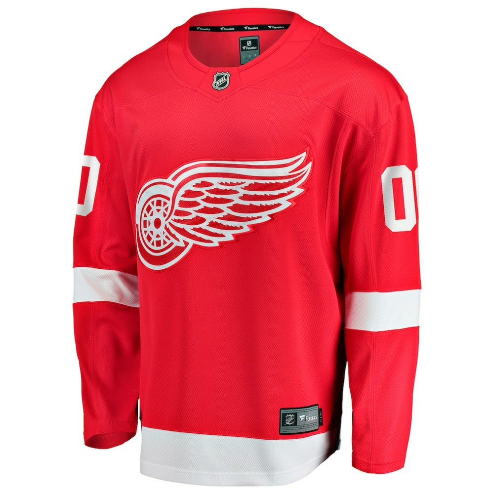 Detroit Red Wings Fanatics Home Breakaway Custom Jersey - Red - NHL