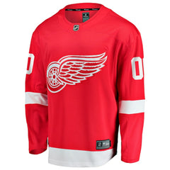 Detroit Red Wings Fanatics Home Breakaway Custom Jersey - Red - NHL
