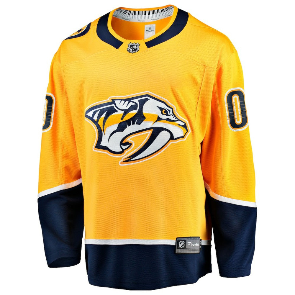 Nashville Predators Fanatics Home Breakaway Custom Jersey - Gold - NHL