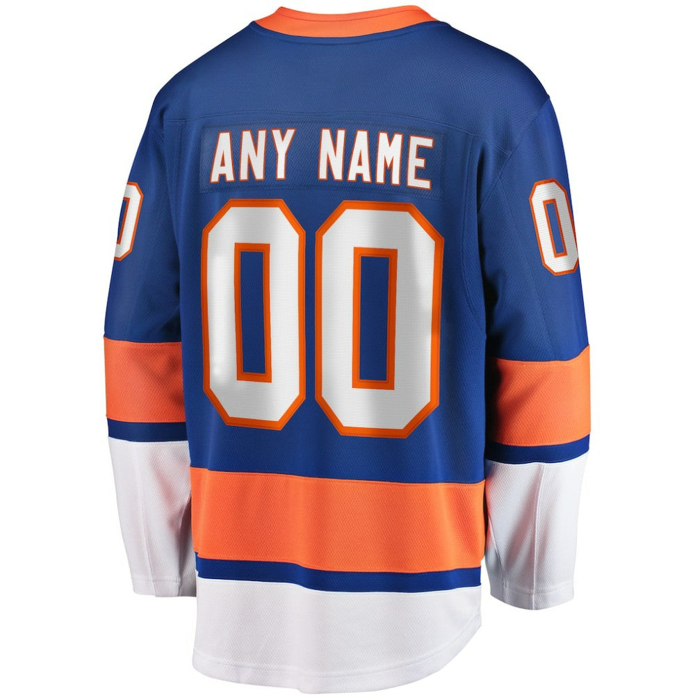 New York Islanders Fanatics Home Breakaway Custom Jersey - Blue - NHL