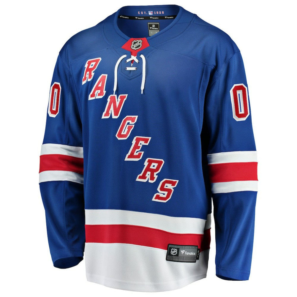 New York Rangers Fanatics Home Breakaway Custom Jersey - Blue - NHL