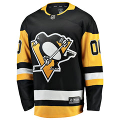 Pittsburgh Penguins Fanatics Home Breakaway Custom Jersey - Black - NHL