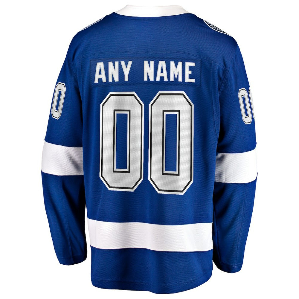 Tampa Bay Lightning Fanatics Home Breakaway Custom Jersey - Blue - NHL