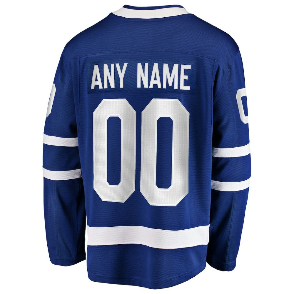 Toronto Maple Leafs Fanatics Home Breakaway Custom Jersey - Blue - NHL