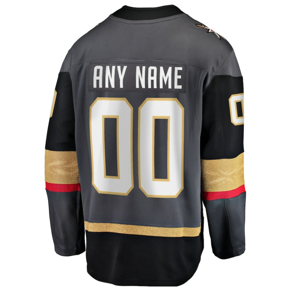 Vegas Golden Knights Fanatics Alternate Breakaway Custom Jersey - Gray - NHL