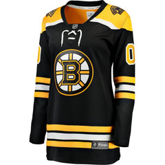 Boston Bruins Fanatics Women's Home Breakaway Custom Jersey - Black - NHL