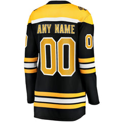 Boston Bruins Fanatics Women's Home Breakaway Custom Jersey - Black - NHL