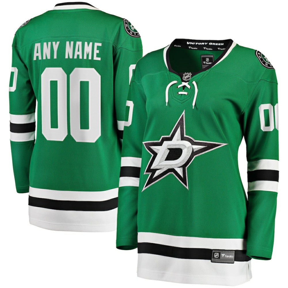 Dallas Stars Fanatics Women's Home Breakaway Custom Jersey - Green - NHL