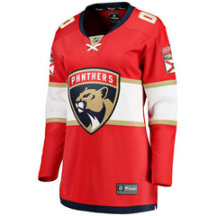 Florida Panthers Fanatics Women's Home Breakaway Custom Jersey - Red - NHL