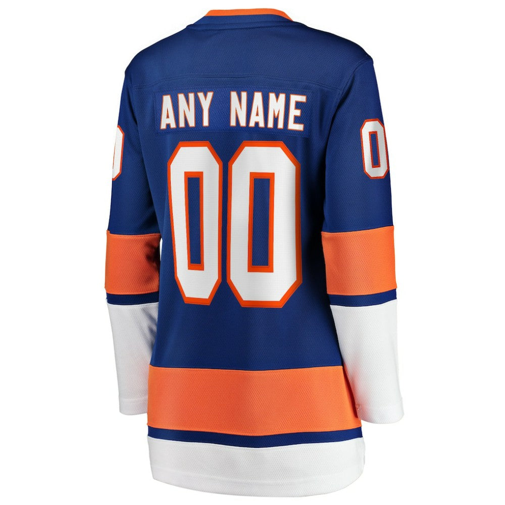 New York Islanders Fanatics Women's Home Breakaway Custom Jersey - Blue - NHL