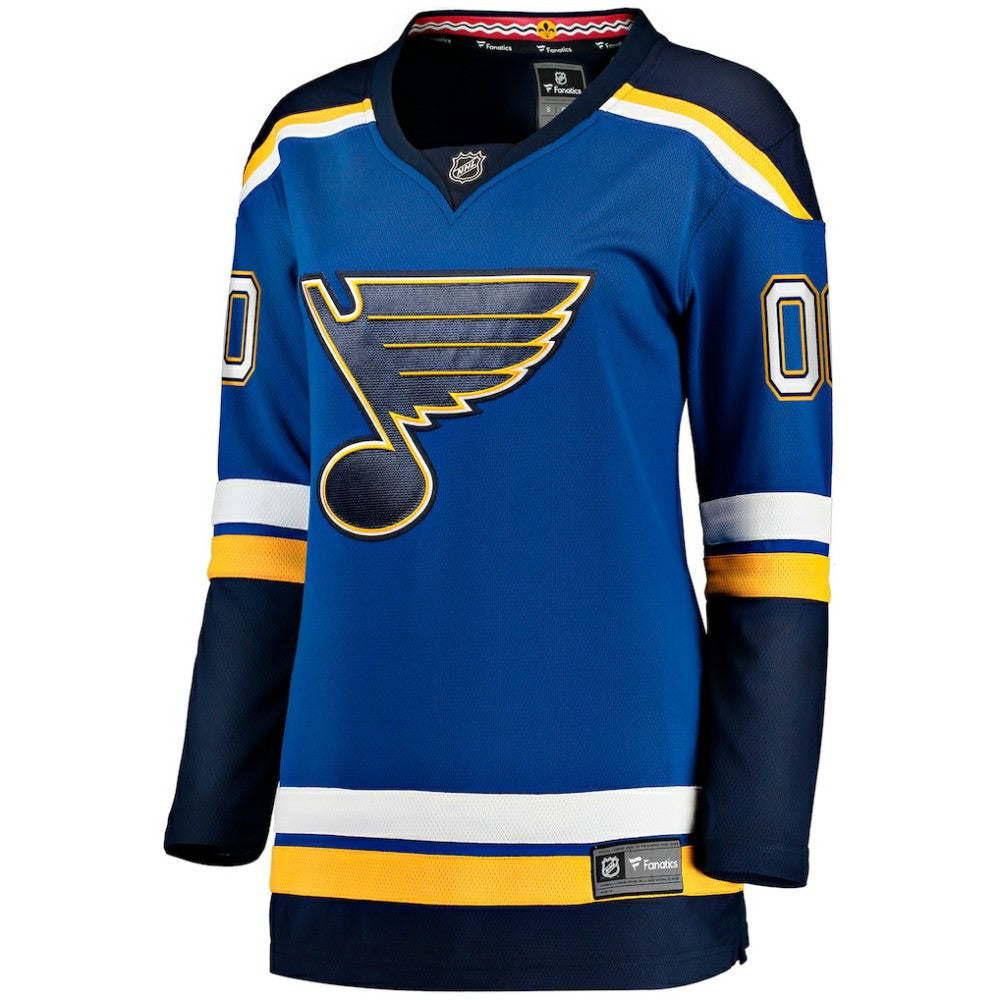St. Louis Blues Fanatics Women's Home Breakaway Custom Jersey - Blue - NHL
