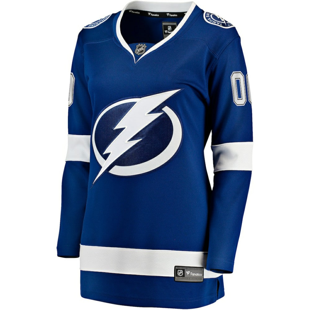 Tampa Bay Lightning Fanatics Women's Home Breakaway Custom Jersey - Blue - NHL