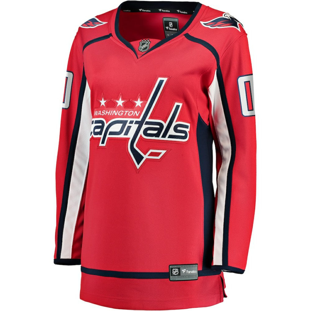 Washington Capitals Fanatics Women's Home Breakaway Custom Jersey - Red - NHL