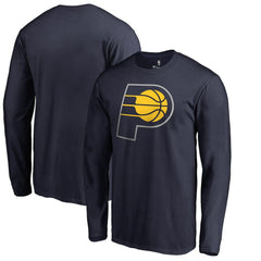 Indiana Pacers Primary Logo Long Sleeve T-Shirt Navy - NBA