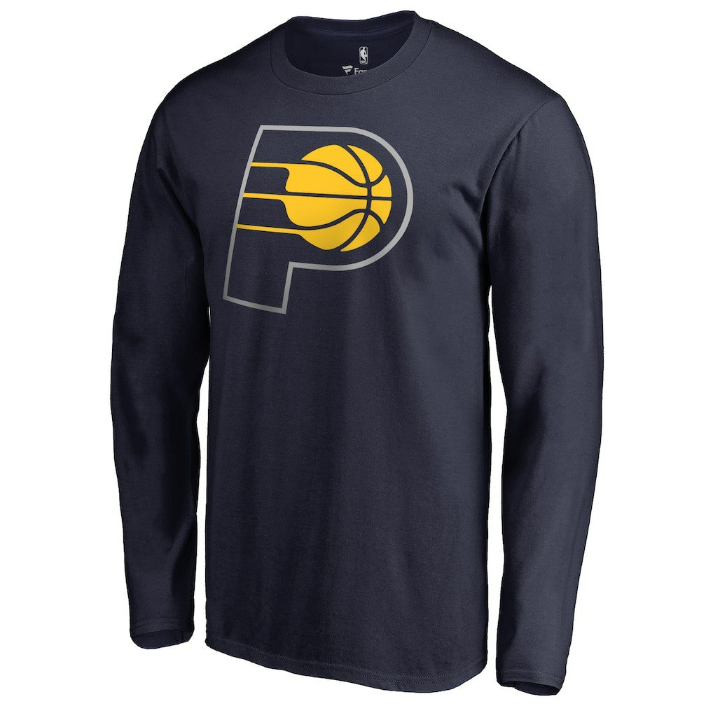 Indiana Pacers Primary Logo Long Sleeve T-Shirt Navy - NBA