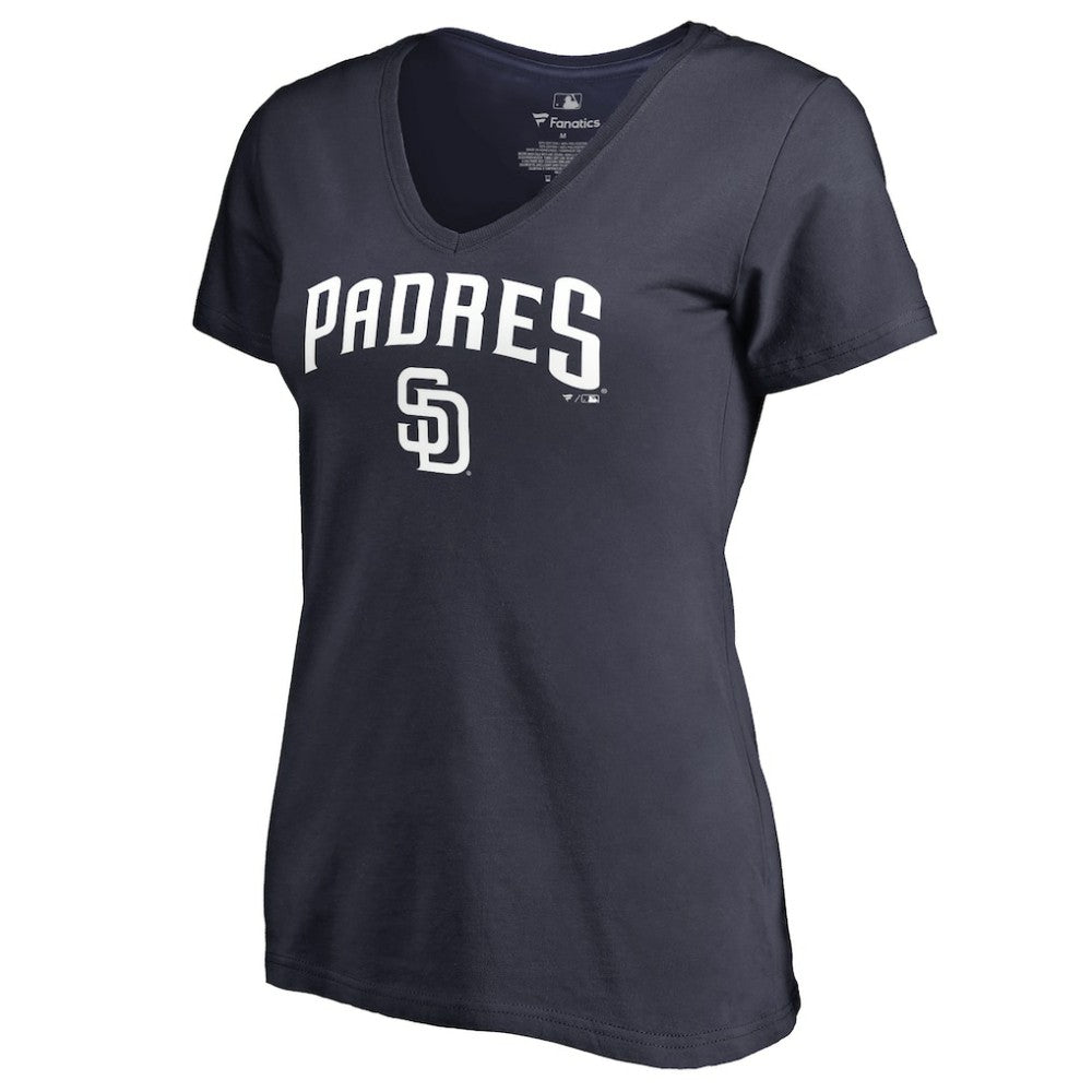 San Diego Padres Women's Team Lockup T-Shirt - MLB