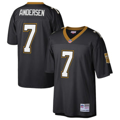 Morten Andersen New Orleans Saints Retired Player Legacy Replica Jersey Black | Mitchell & Ness