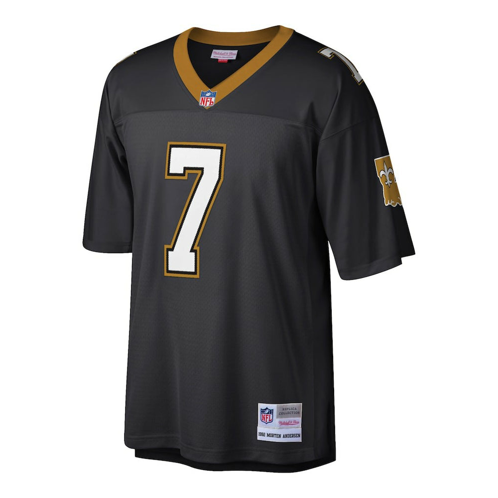 Morten Andersen New Orleans Saints Retired Player Legacy Replica Jersey Black | Mitchell & Ness