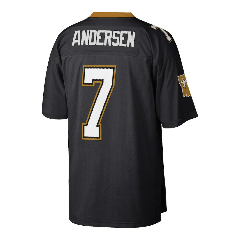 Morten Andersen New Orleans Saints Retired Player Legacy Replica Jersey Black | Mitchell & Ness