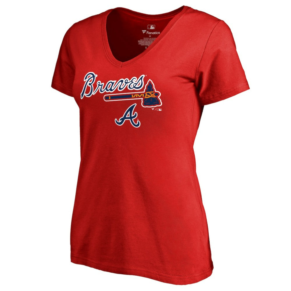 Atlanta Braves Women's Team Lockup T-Shirt - MLB