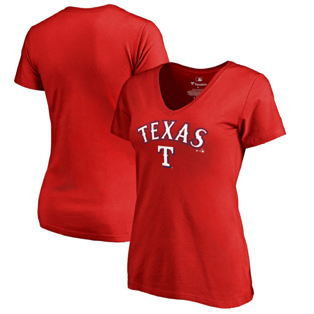 Texas Rangers Women's Team Lockup T-Shirt - MLB