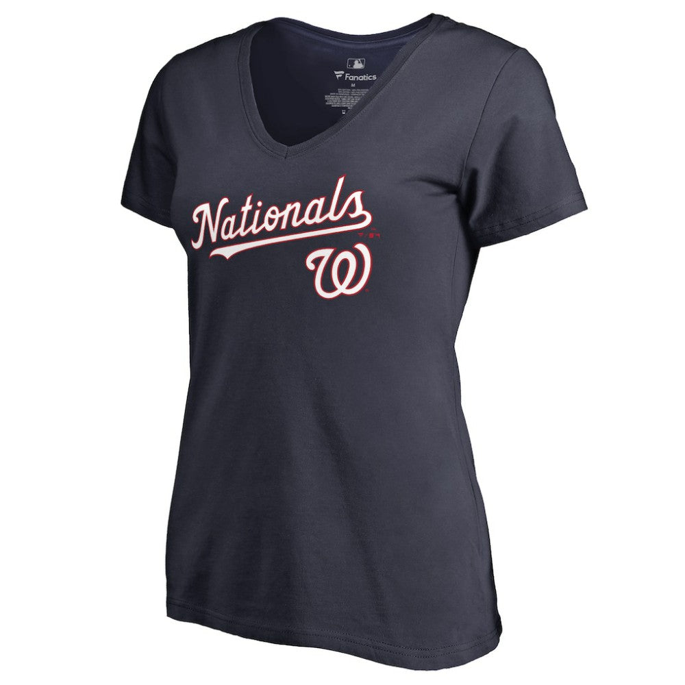 Washington Nationals Women's Team Lockup T-Shirt - MLB