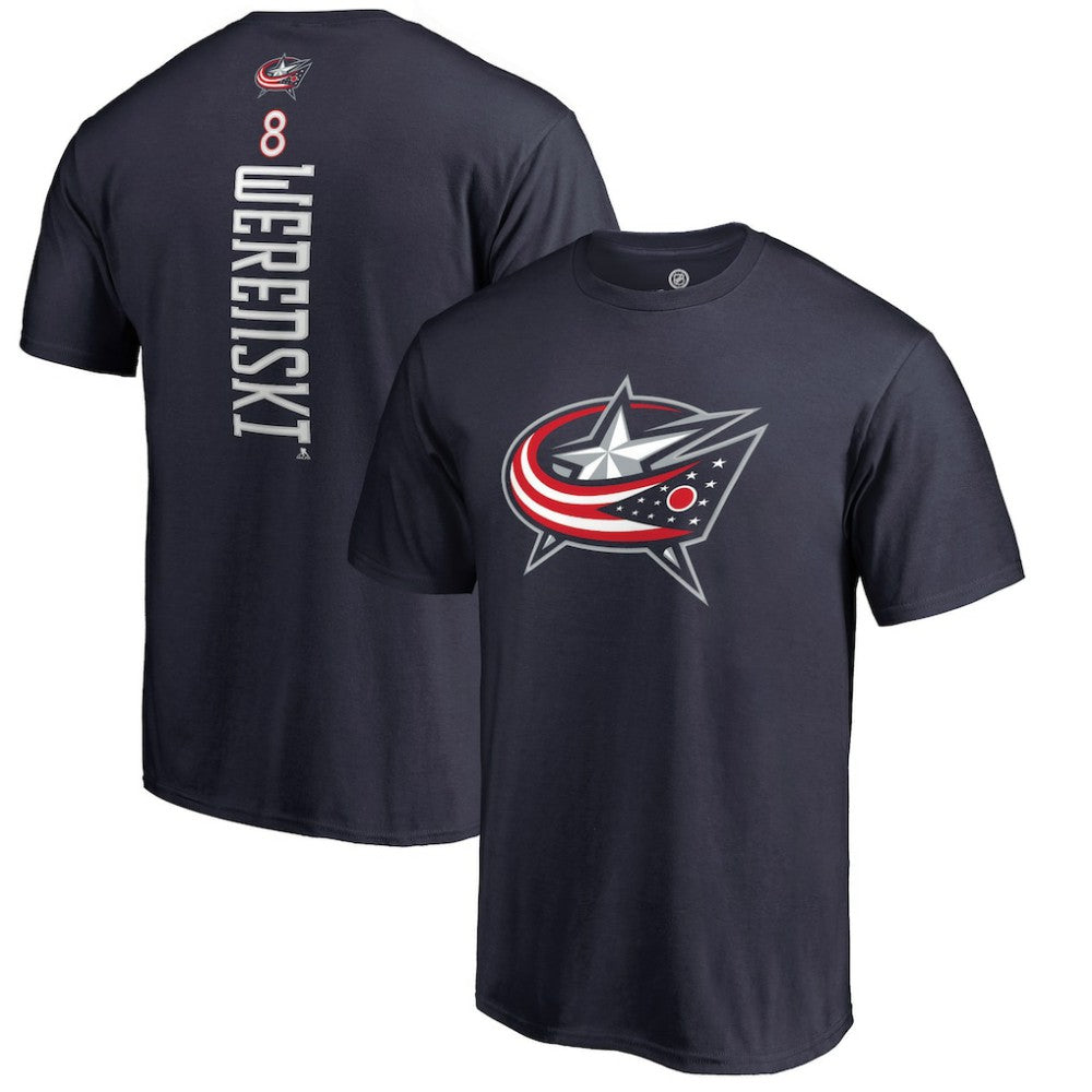 Zach Werenski Columbus Blue Jackets Backer T-Shirt - Navy - NHL