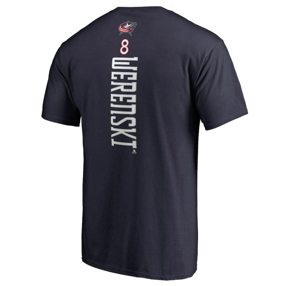 Zach Werenski Columbus Blue Jackets Backer T-Shirt - Navy - NHL