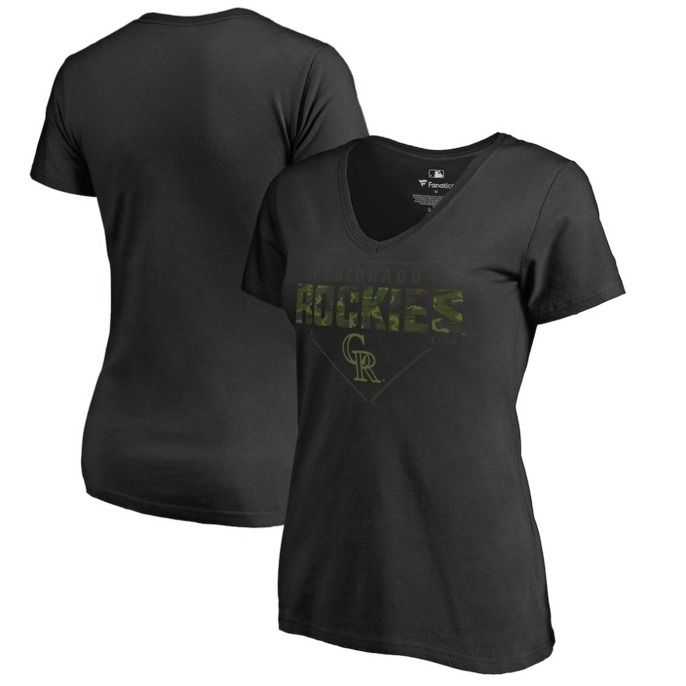 Colorado Rockies Women's Camo T-Shirt - MLB