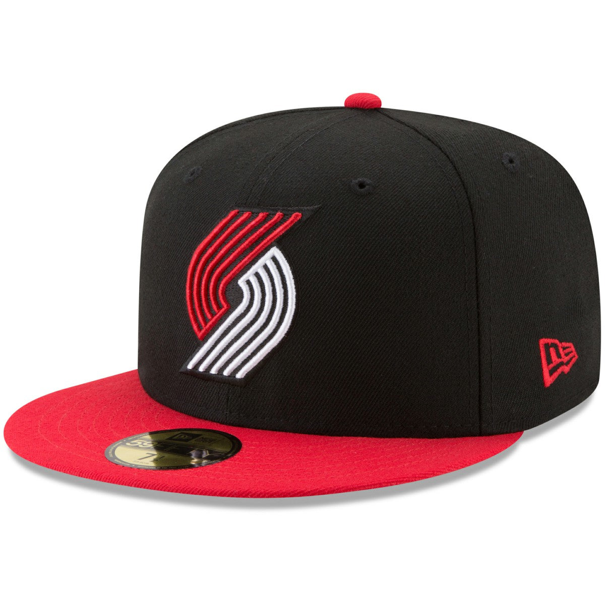 Portland Trail Blazers Team Color 2-Tone 59FIFTY Fitted Hat Black/Red - NBA