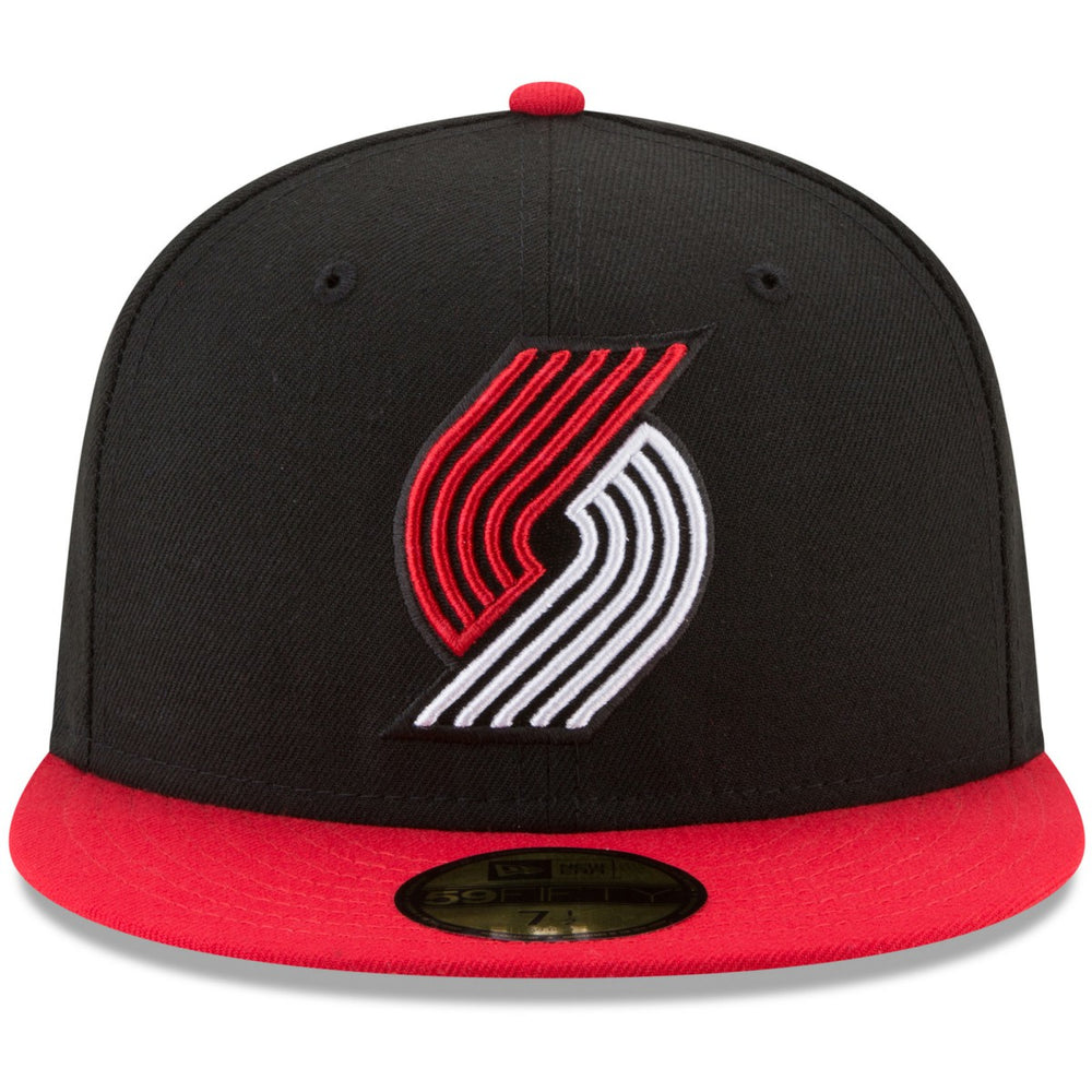 Portland Trail Blazers Team Color 2-Tone 59FIFTY Fitted Hat Black/Red - NBA