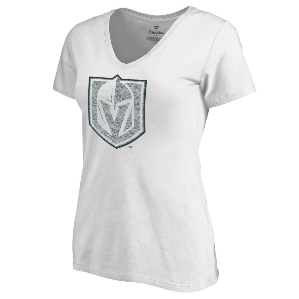 Vegas Golden Knights Women's Whiteout V-Neck T-Shirt - White - NHL