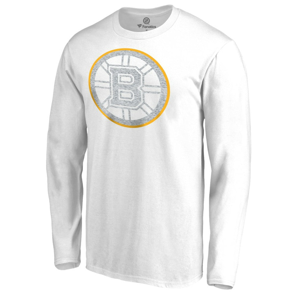 Boston Bruins White Out Long Sleeve T-Shirt - White - NHL