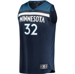 Karl-Anthony Towns Minnesota Timberwolves Fast Break Replica Jersey Navy Icon Edition - NBA