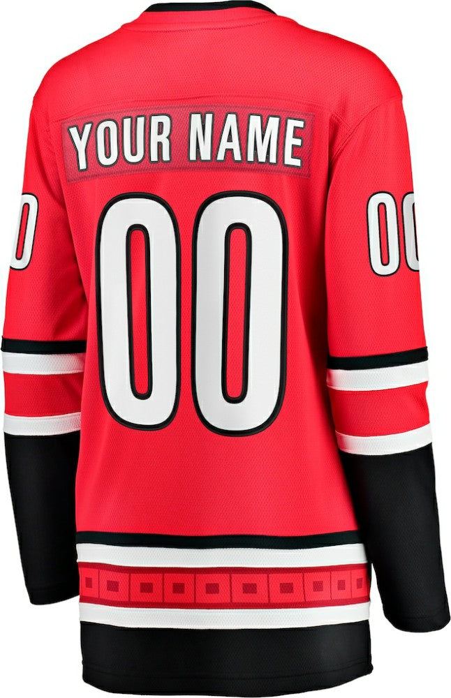 Carolina Hurricanes Fanatics Women's Alternate Breakaway Custom Jersey - Red - NHL