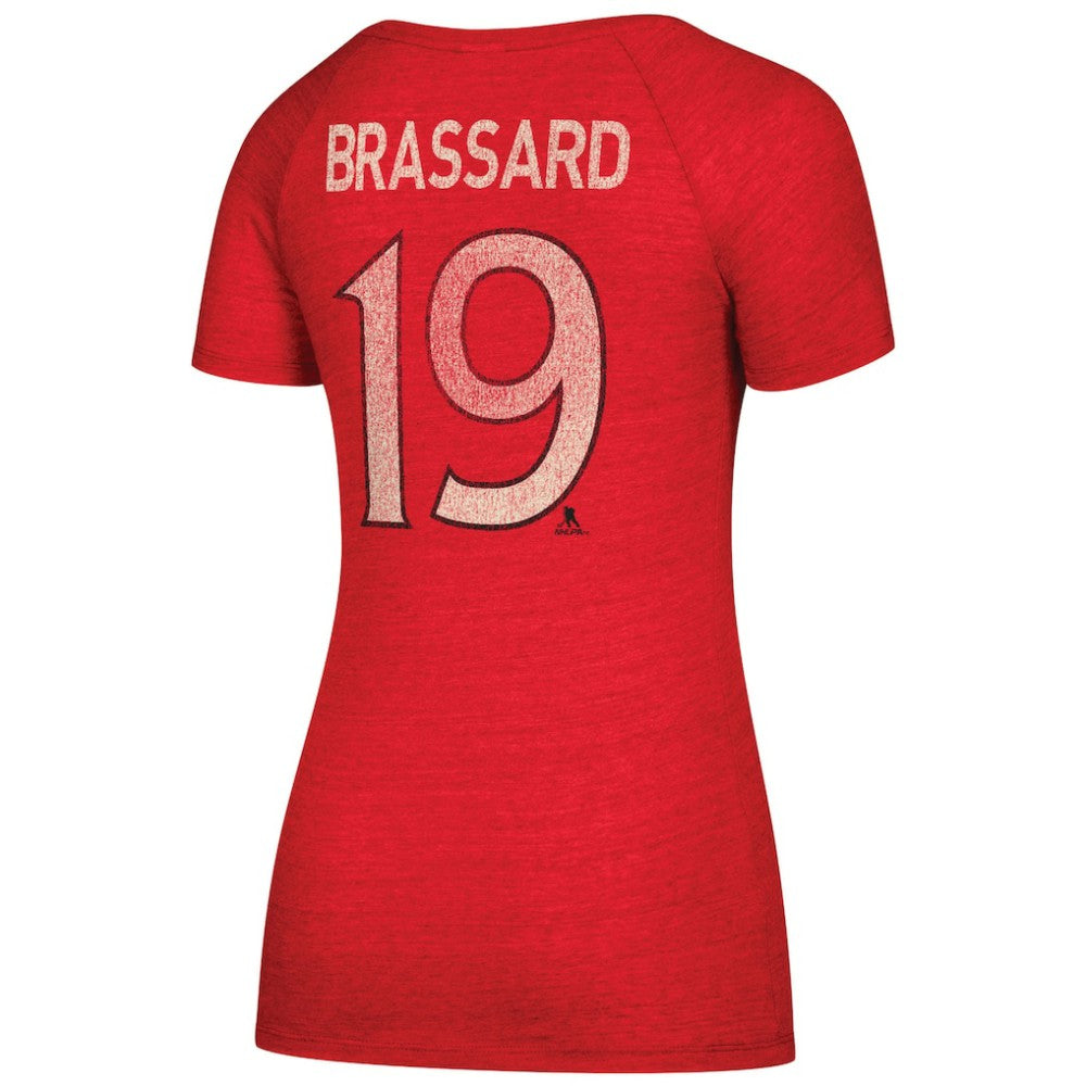 Derick Brassard Ottawa Senators CCM Women's Name & Number V-Neck T-Shirt - Red - NHL