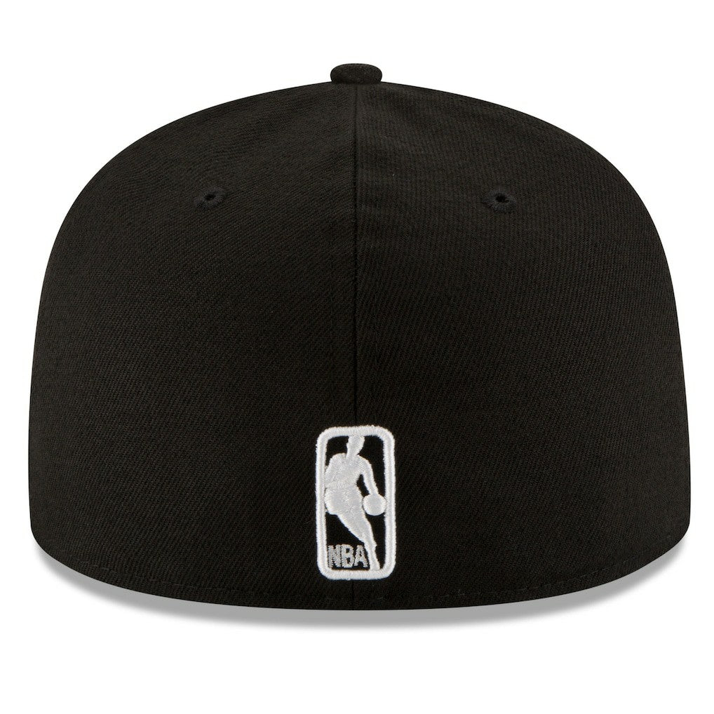 Boston Celtics Black & White Logo 59FIFTY Fitted Hat Black - NBA