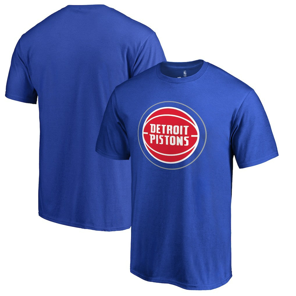Detroit Pistons Primary Logo 2 T-Shirt Royal - NBA