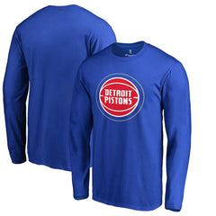Detroit Pistons Primary Logo 2 Long Sleeve T-Shirt Royal - NBA