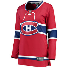 Montreal Canadiens Fanatics Women's Home Breakaway Jersey - Red - NHL