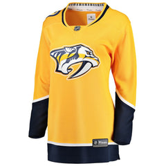 Nashville Predators Fanatics Women's Home Breakaway Jersey - Yellow - NHL