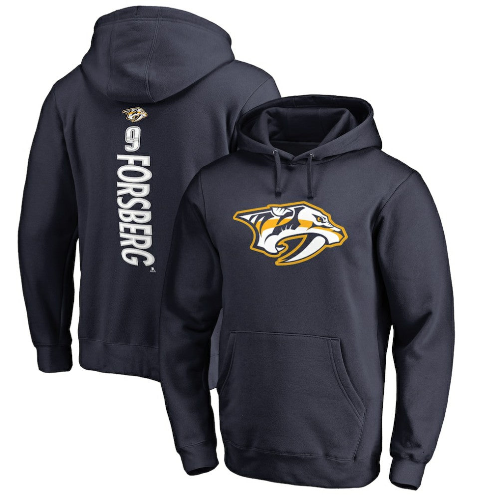 Filip Forsberg Nashville Predators Backer Pullover Hoodie - Navy - NHL